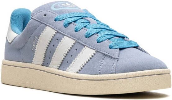 adidas calf-leather round-toe sneakers Blue