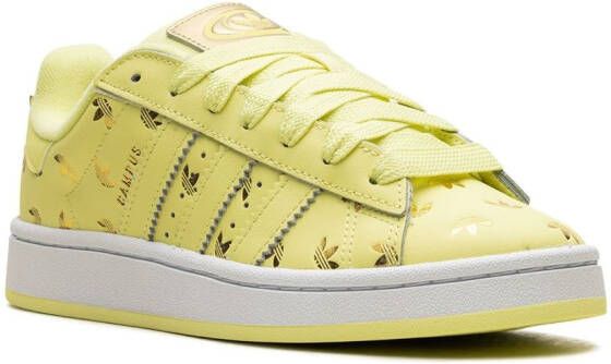 adidas Campus 00s "Allover Debossed Trefoils-Pulse Yellow" sneakers