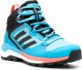 Adidas colour-block panelled high-top sneakers Blue - Thumbnail 5