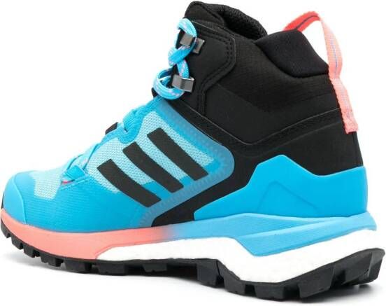 adidas colour-block panelled high-top sneakers Blue