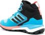 Adidas colour-block panelled high-top sneakers Blue - Thumbnail 6