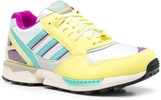 adidas contrast-panel low-top sneakers Yellow