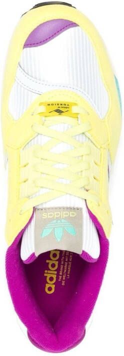 adidas contrast-panel low-top sneakers Yellow