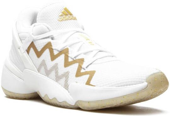 adidas D.O.N Issue 2 "White Gold Metallic" sneakers