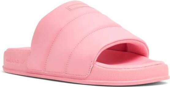 adidas embossed-logo open-toe slides Pink
