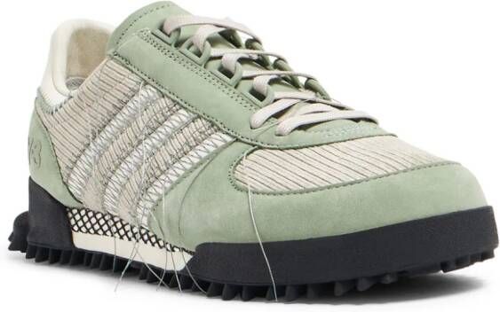 adidas frayed lace-up sneakers Green