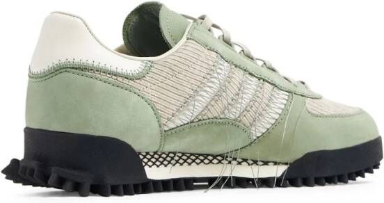 adidas frayed lace-up sneakers Green