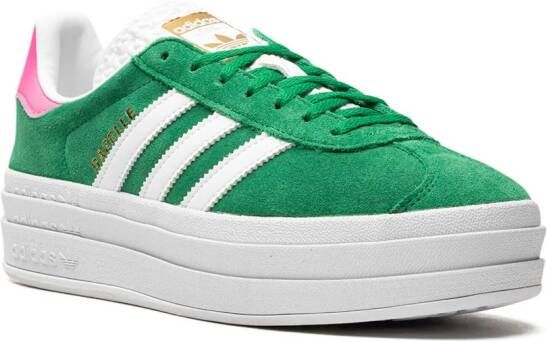 adidas Gazelle Bold "Green Lucid Pink" sneakers