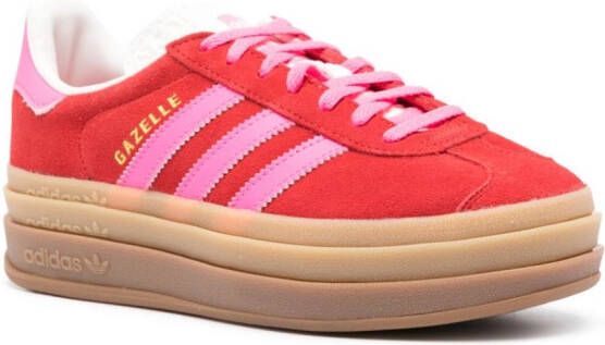 adidas Gazelle Bold leather sneakers Red