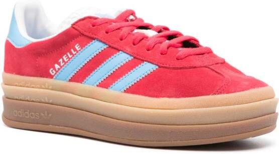 adidas Gazelle Bold platform suede sneakers Red