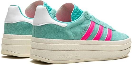 adidas Gazelle "Flash Aqua Lucid Pink" platform sneakers Green