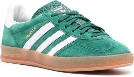 adidas Gazelle logo-appliqué suede sneakers Green