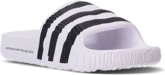 adidas Island Club Adilette 22 ribbed slides White