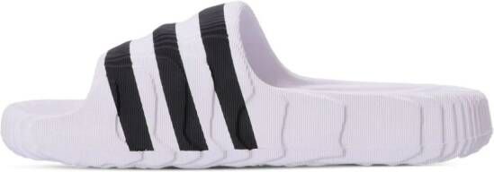 adidas Island Club Adilette 22 ribbed slides White