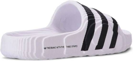 adidas Island Club Adilette 22 ribbed slides White