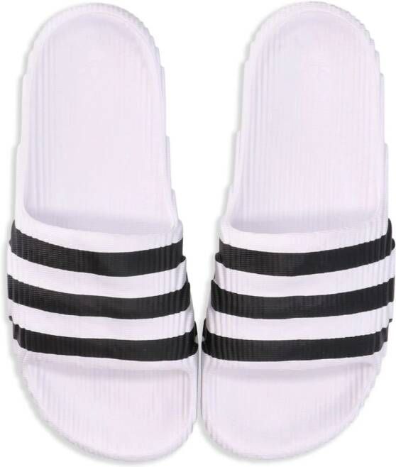 adidas Island Club Adilette 22 ribbed slides White