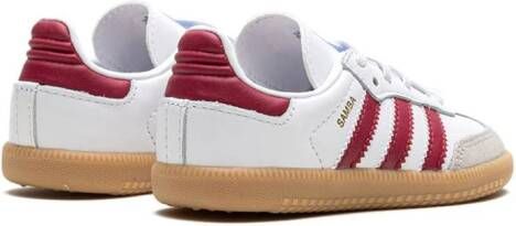 adidas Kids Samba OG EL I "Burgundy Gum" sneakers White