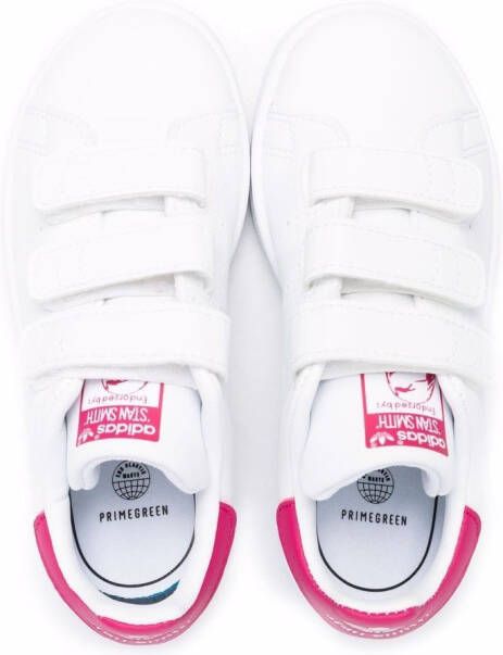adidas Kids Stan Smith touch-strap low-top sneakers White