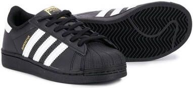 adidas Kids Superstar lace-up sneakers Black