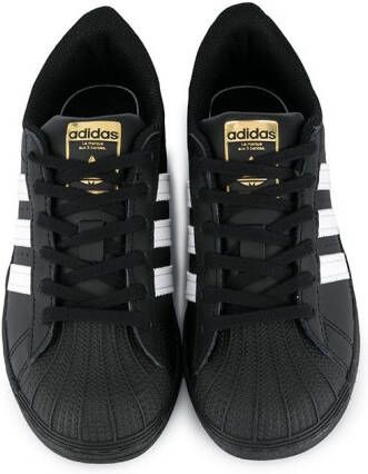 adidas Kids Superstar lace-up sneakers Black
