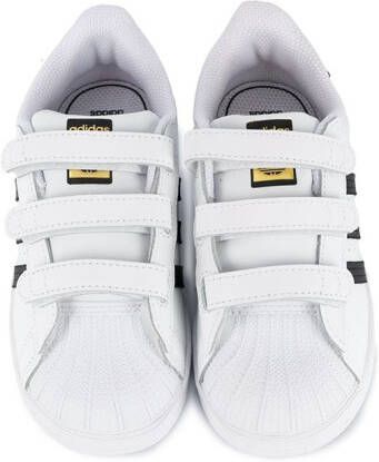 adidas Kids Superstar touch strap sneakers White