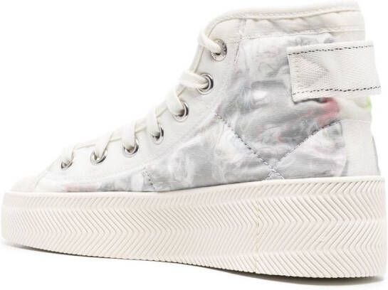 adidas lace-up high-top sneakers White