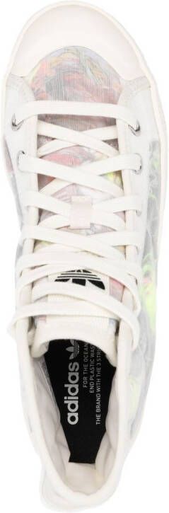 adidas lace-up high-top sneakers White