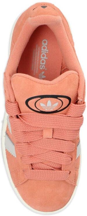 adidas lace-up suede sneakers Orange