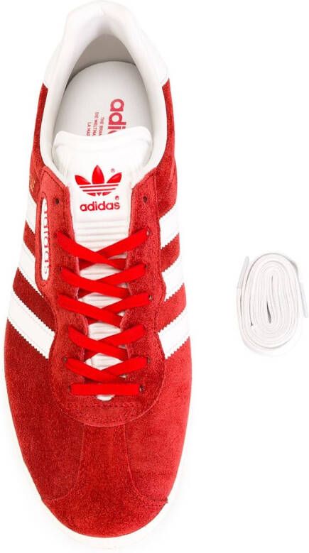 adidas lace up sneakers Red
