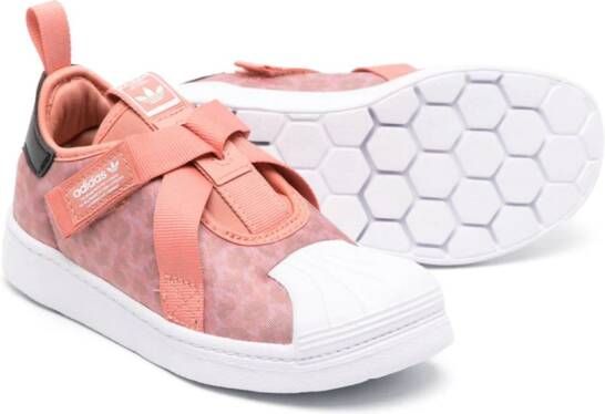 adidas leopard-print touch-strap sneakers Pink