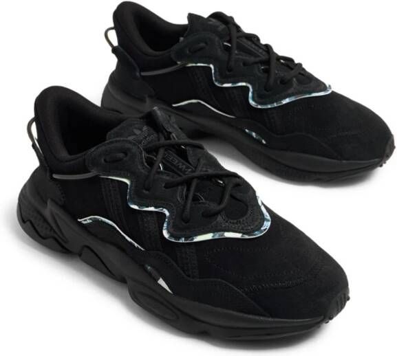 adidas logo-debossed panelled-design sneakers Black