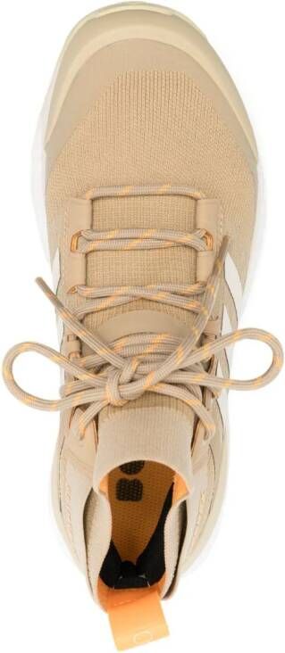 adidas logo-embellished lace-up sneakers Neutrals