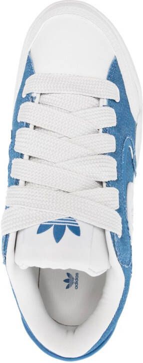 adidas logo-patch canvas sneakers Blue