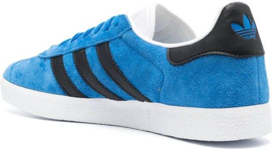 adidas logo-patch leather sneakers Blue