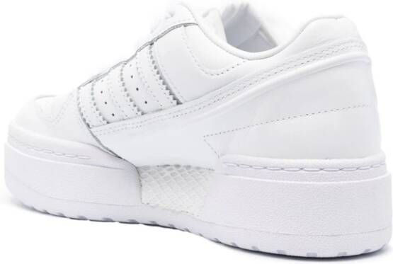 adidas logo-patch leather sneakers White