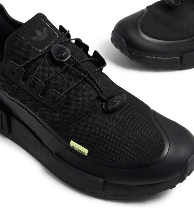 adidas logo-print round-toe sneakers Black