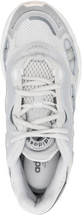 adidas mesh-panelling lace-up sneakers Grey