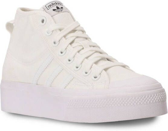 adidas Nizza flatform mid sneakers White