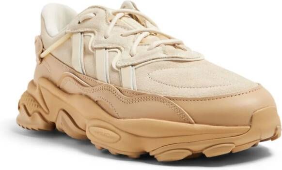 adidas Ozweego lace-up suede sneakers Neutrals