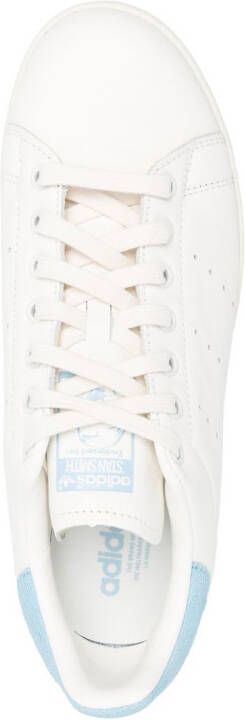 adidas perforated low-top leather sneakers White