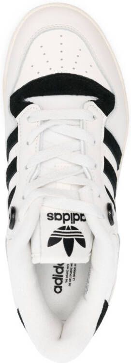 adidas round-toe lace-up sneakers White