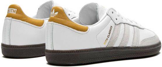adidas x Kith Samba “White Grey Gold” sneakers