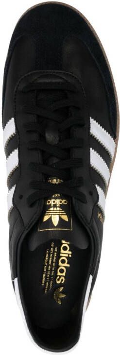 adidas Samba lace-up leather sneakers Black