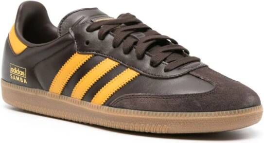 adidas Samba leather sneakers Brown