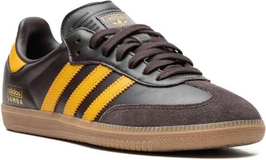adidas Samba leather sneakers Brown