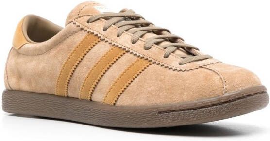 adidas Tobacco 3-stripes leather sneakers Brown