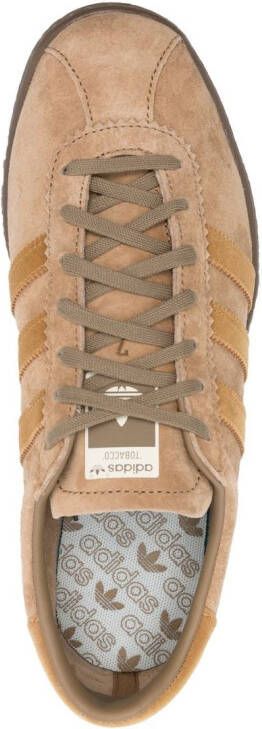 adidas Tobacco 3-stripes leather sneakers Brown