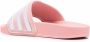 Adidas stripe-print slides Pink - Thumbnail 3