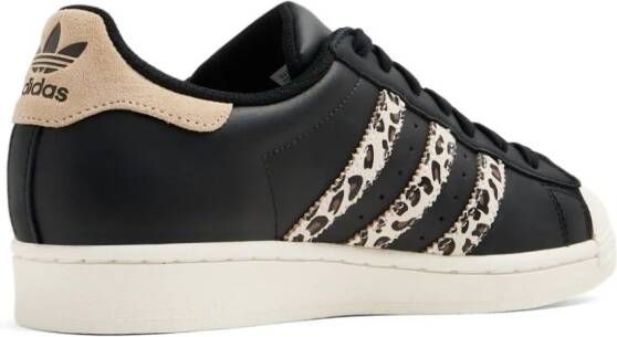 adidas Superstar cheetah-print sneakers Black