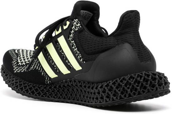 adidas Ultra 4D "Core Black Almost Lime Silver" sneakers